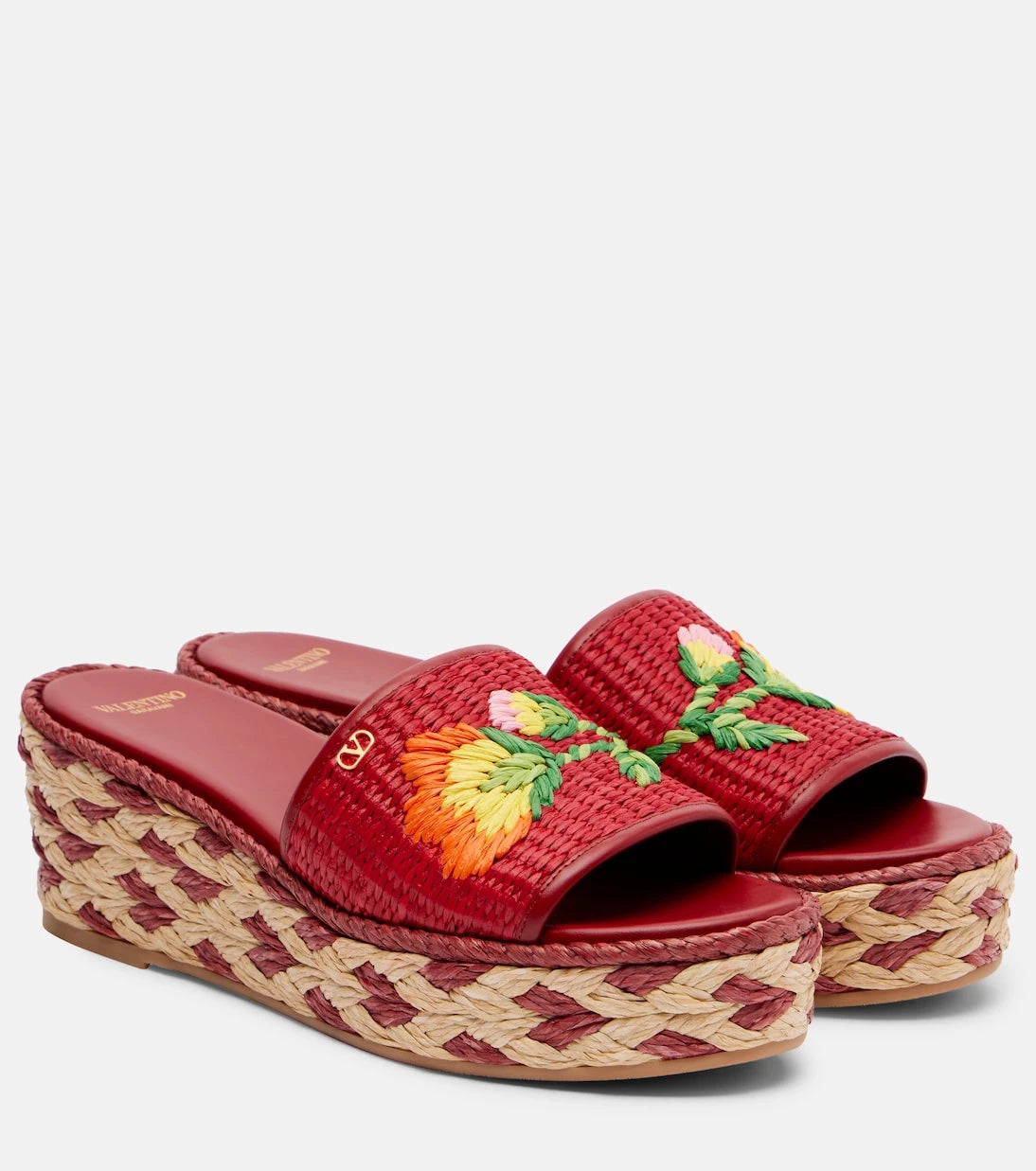 Valentino Garavani - Bribri raffia espadrille wedges