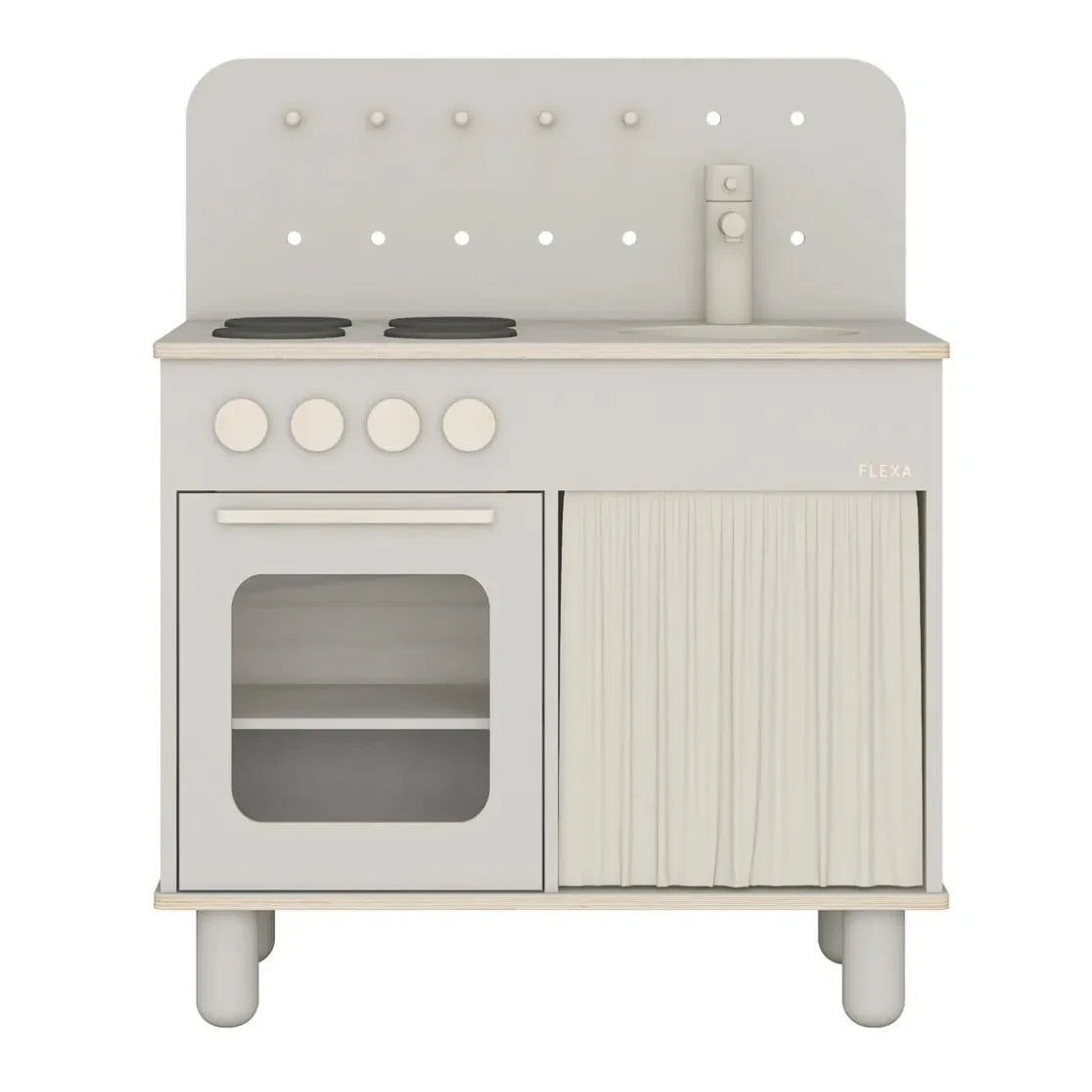 Flexa - Wooden Play Kitchen | Light grey