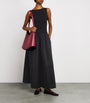 St. Agni Black Cut-Out Maxi Dress