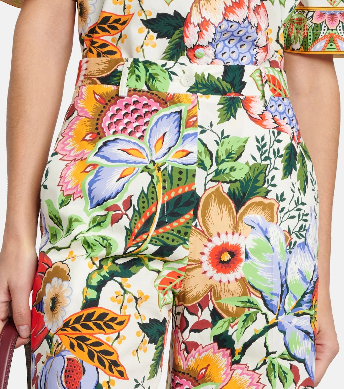 Etro - Floral cotton culottes