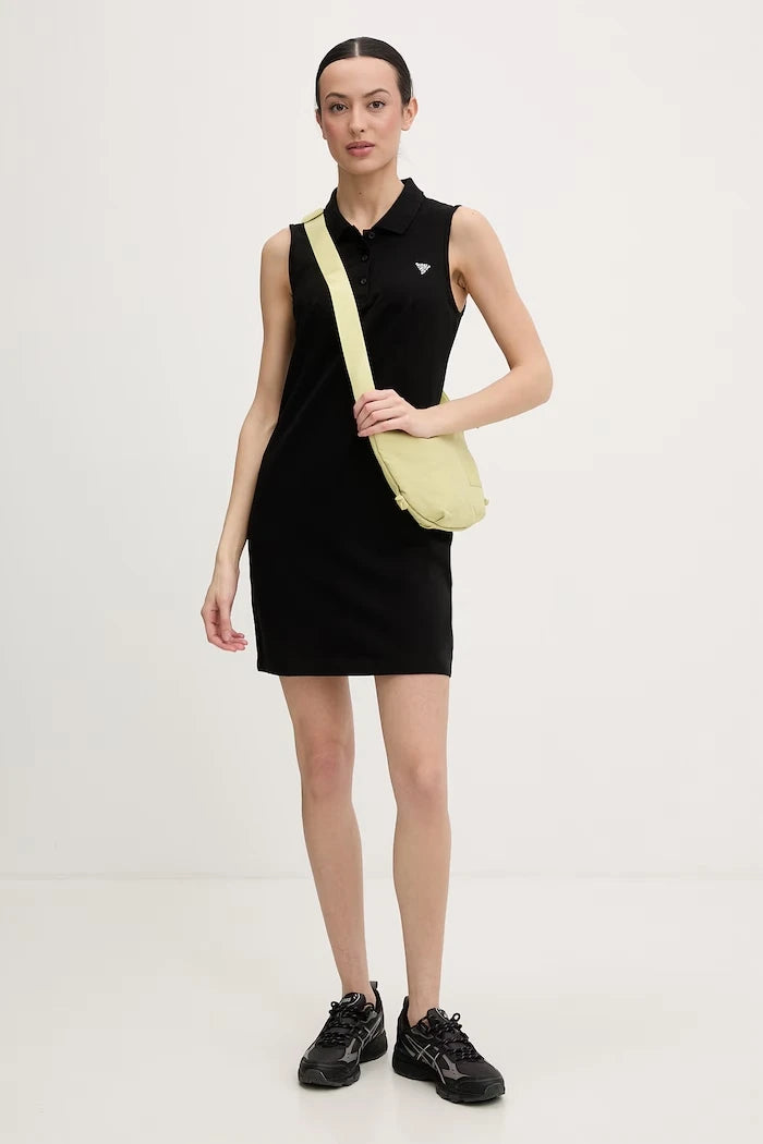 Guess рокля от памук с еластан SILVY