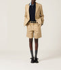 Miu Miu Neutral Cotton Bermuda Shorts