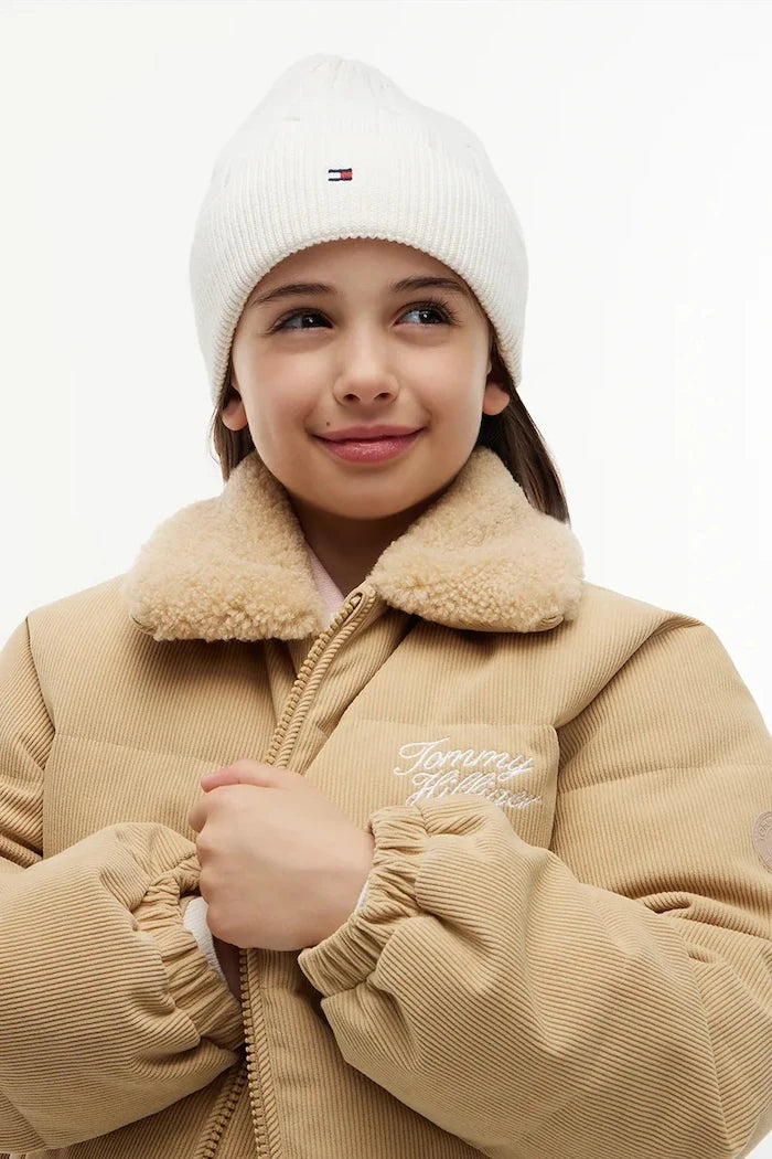 Tommy Hilfiger çocuk pamuk beanie şapka