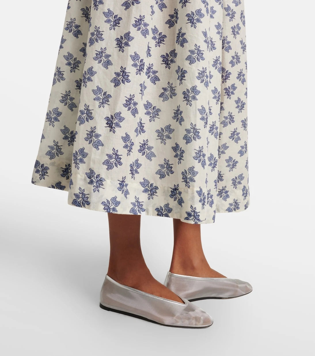 Dôen - Emmaretta floral cotton midi dress