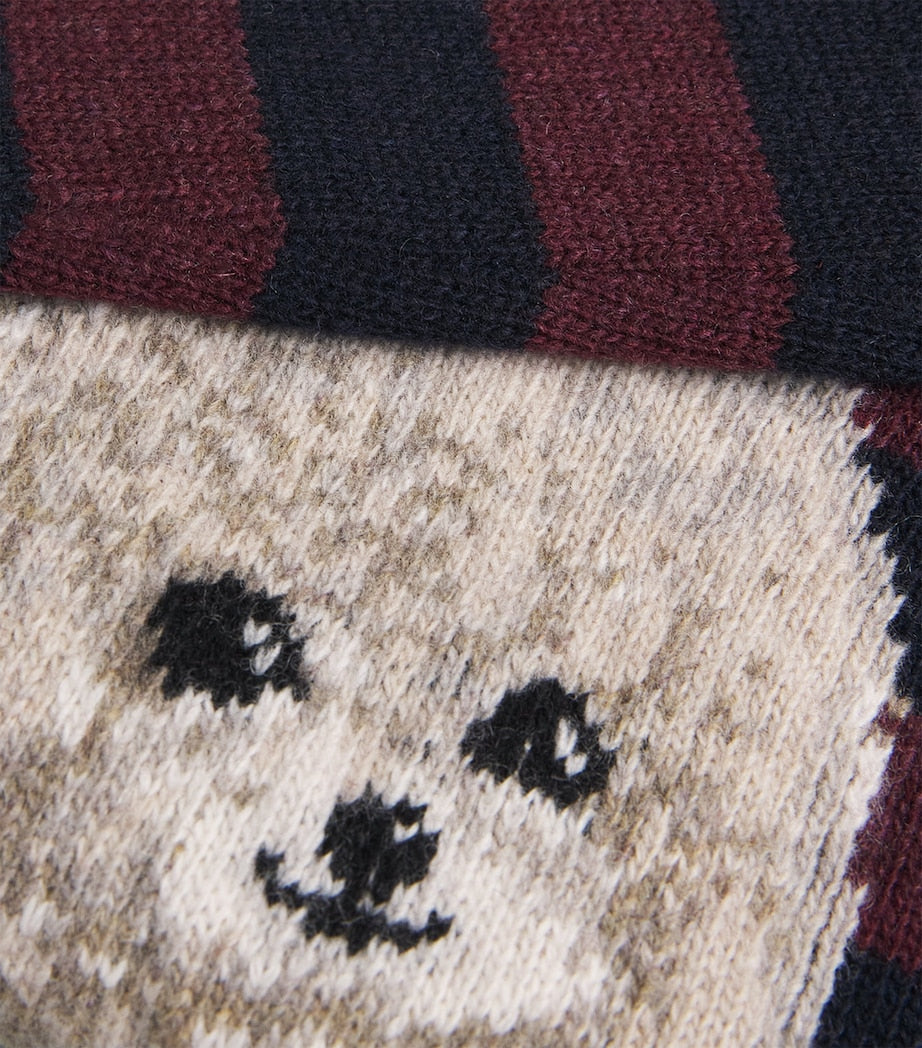 Wool-Blend Jacquard Poodle Sweatshirt