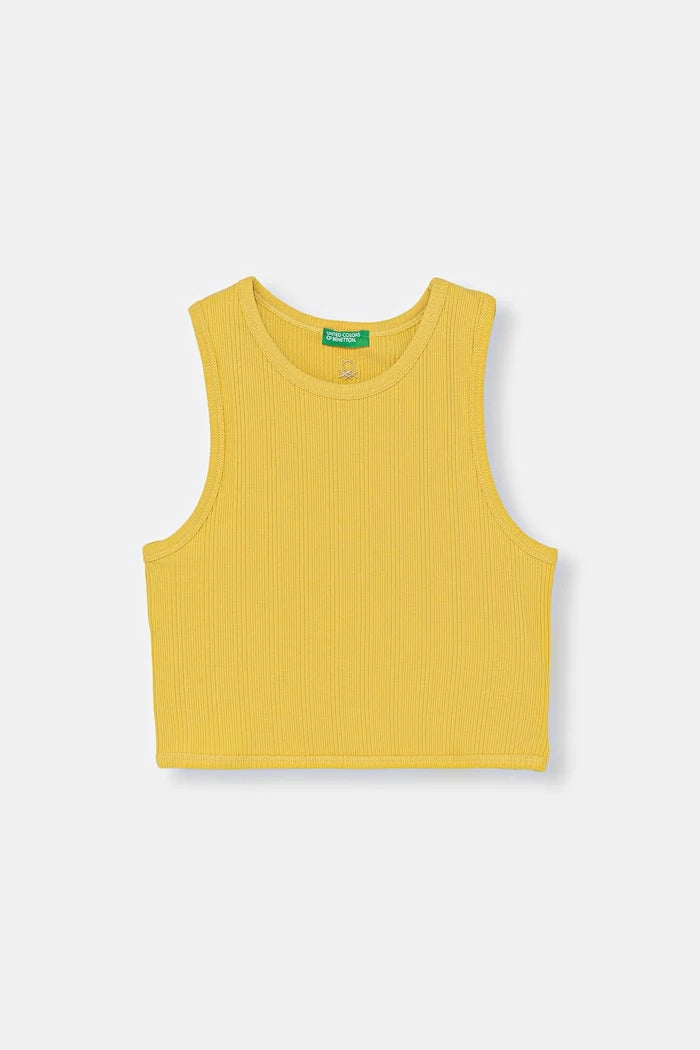 United Colors of Benetton çocuklar için pamuklu elastanlı üst