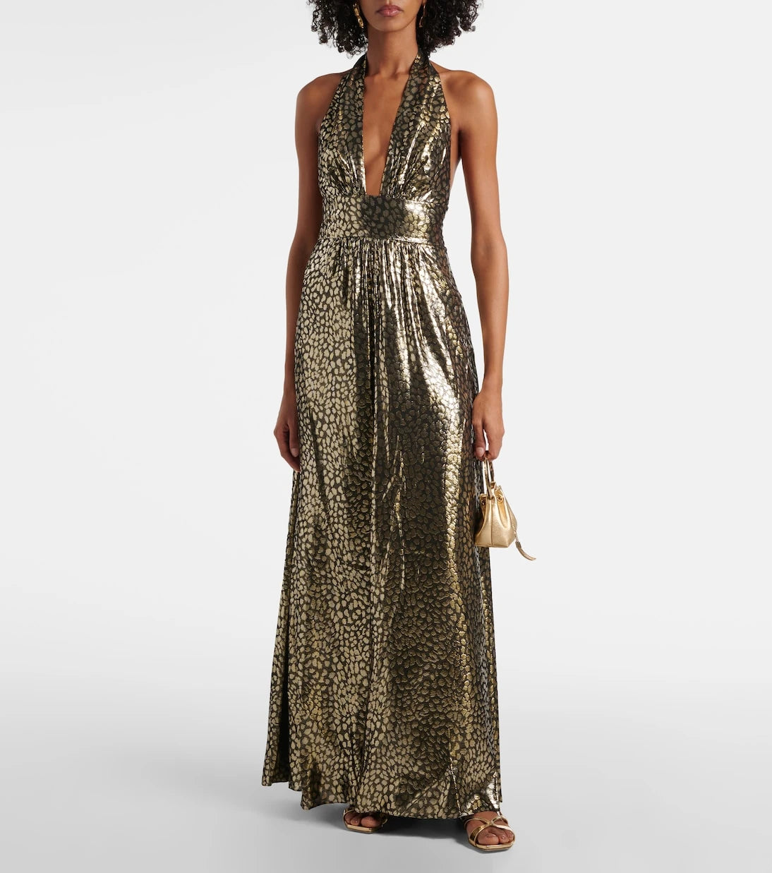 Alexandra Miro - Ivy leopard-print open-back maxi dress