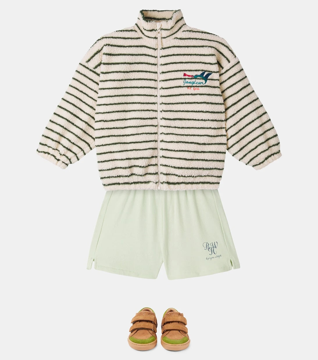 Konges Sløjd - x RHW striped fleece jacket