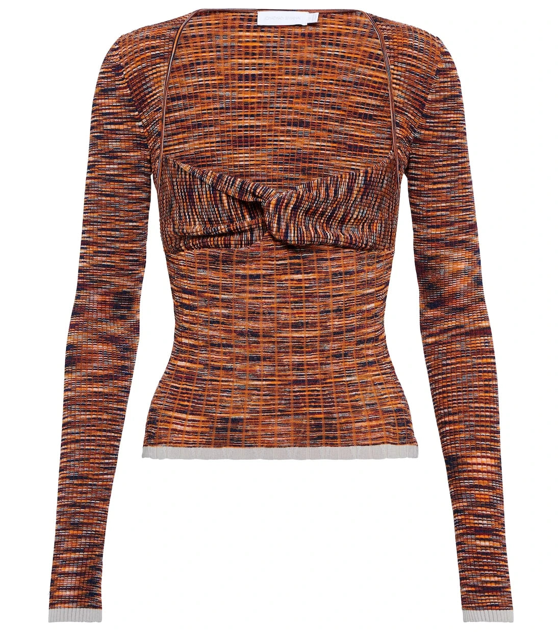 Simkhai - Vesna space-dyed ribbed-knit top