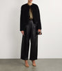 Yves Salomon Black Long-Haired Mink Jacket
