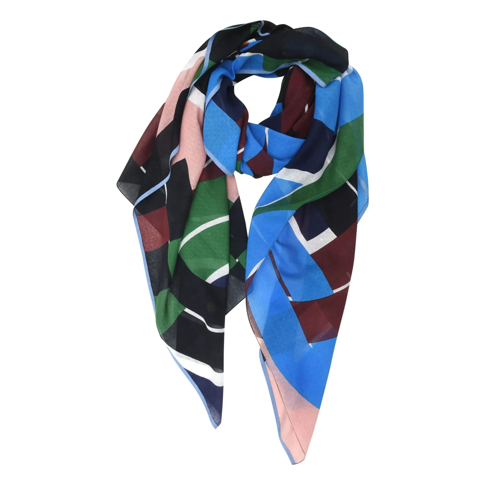 Mapoésie - Le Bal Coton scarf | Blue Green
