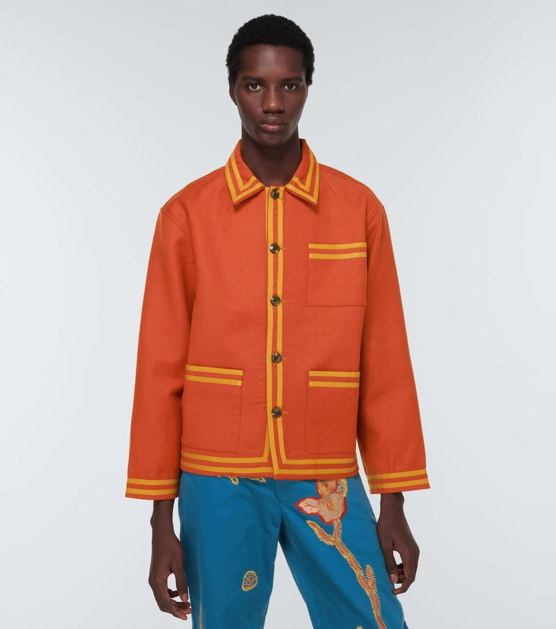 Bode - Society Club wool blouson jacket