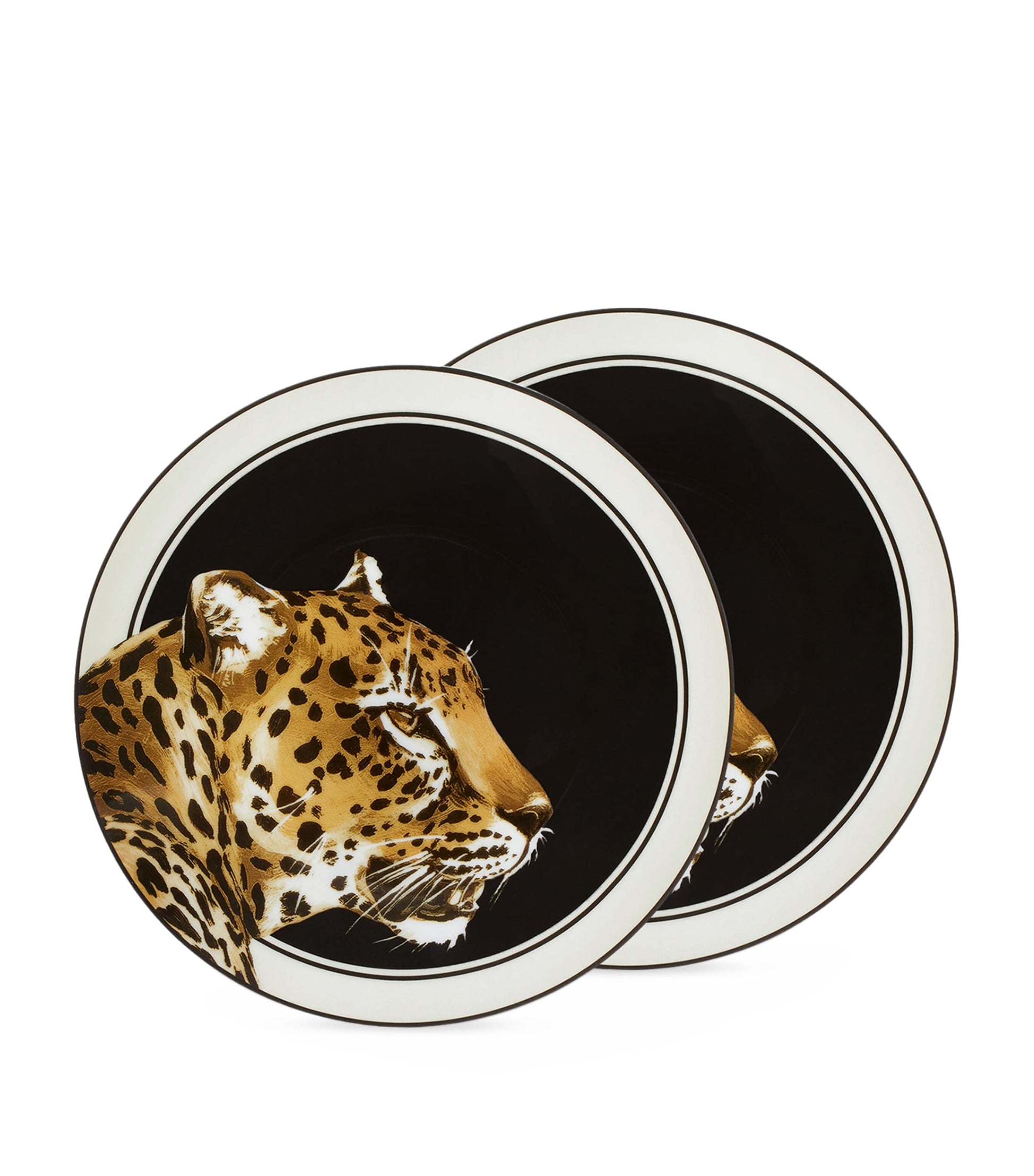 Dolce & Gabbana Casa Set of 2 Leopard Bread Plates (17cm)