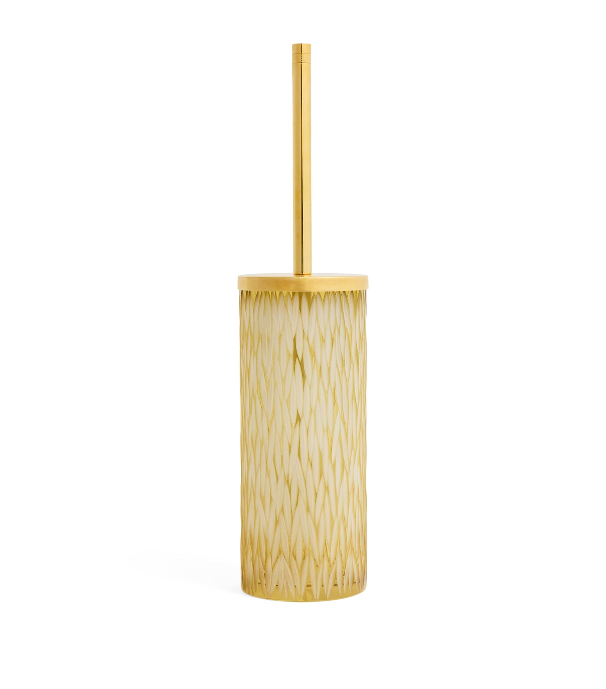 Crystal Amber Toilet Brush Holder