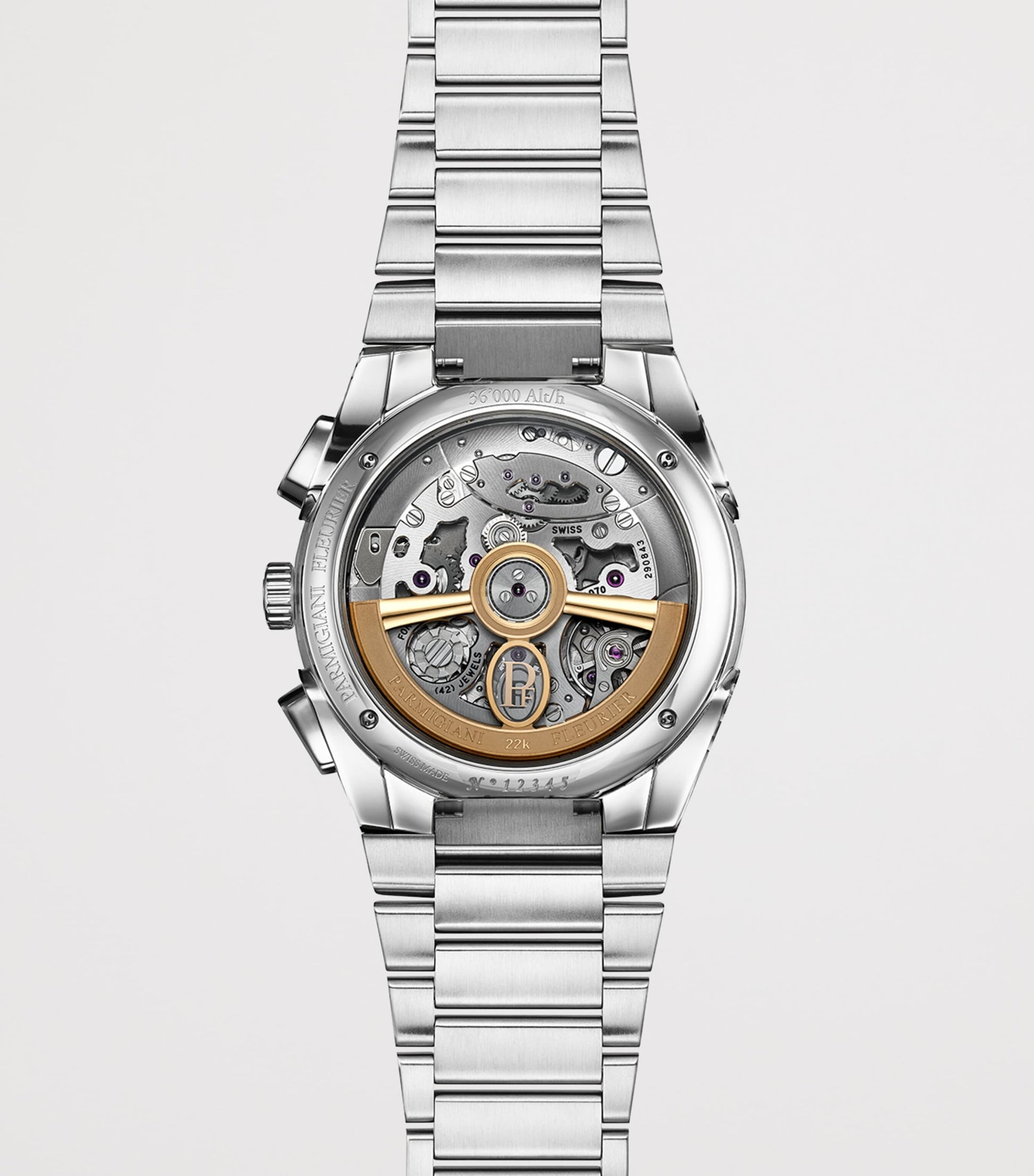 Stainless Steel Tonda PF Chronograph Watch 40mm