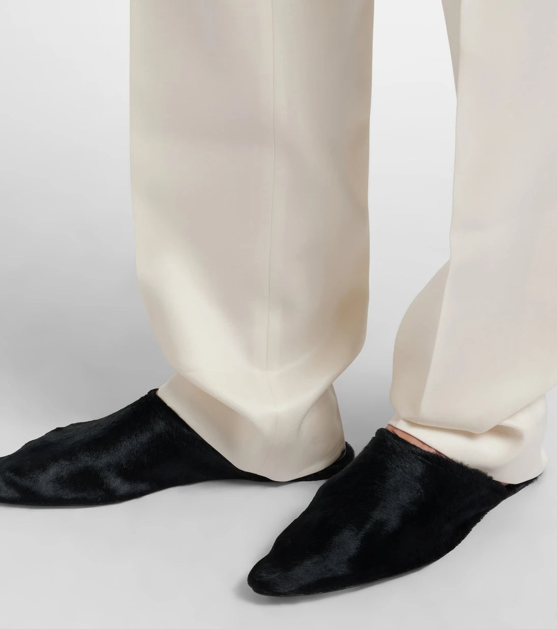Christen - Elipse calf hair mules