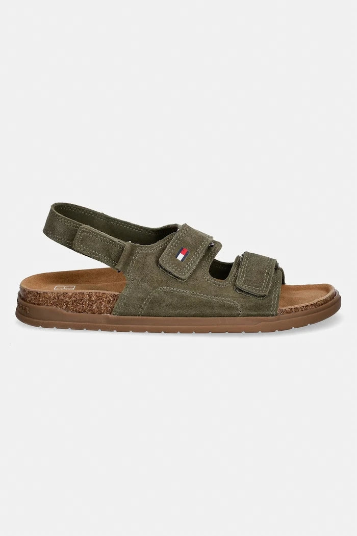 Детски сандали от велур Tommy Hilfiger