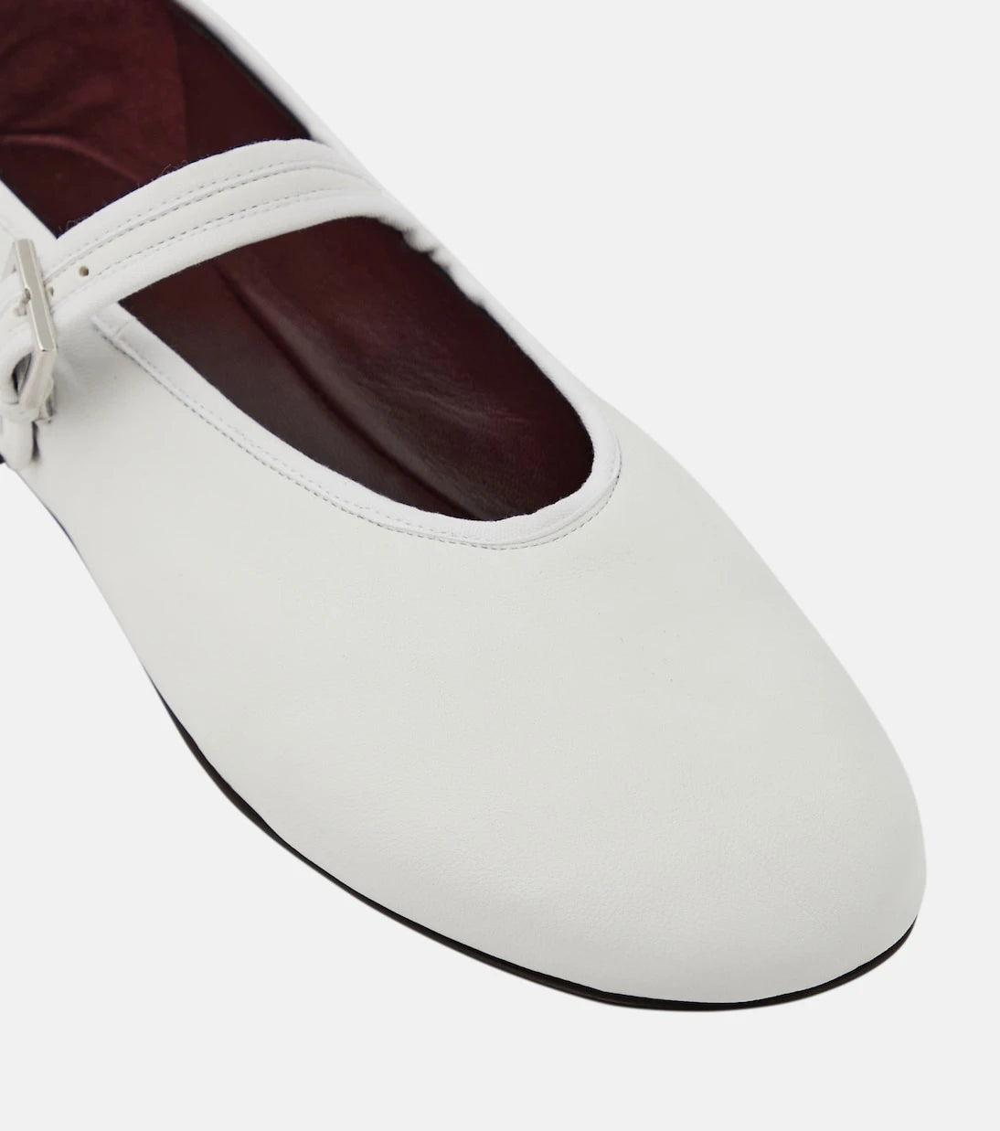 The Row - Leather Mary Jane ballet flats