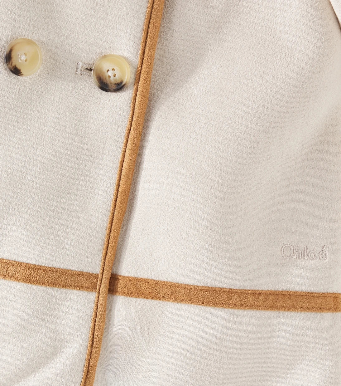 Chloé Kids - Baby hooded teddy-lined coat
