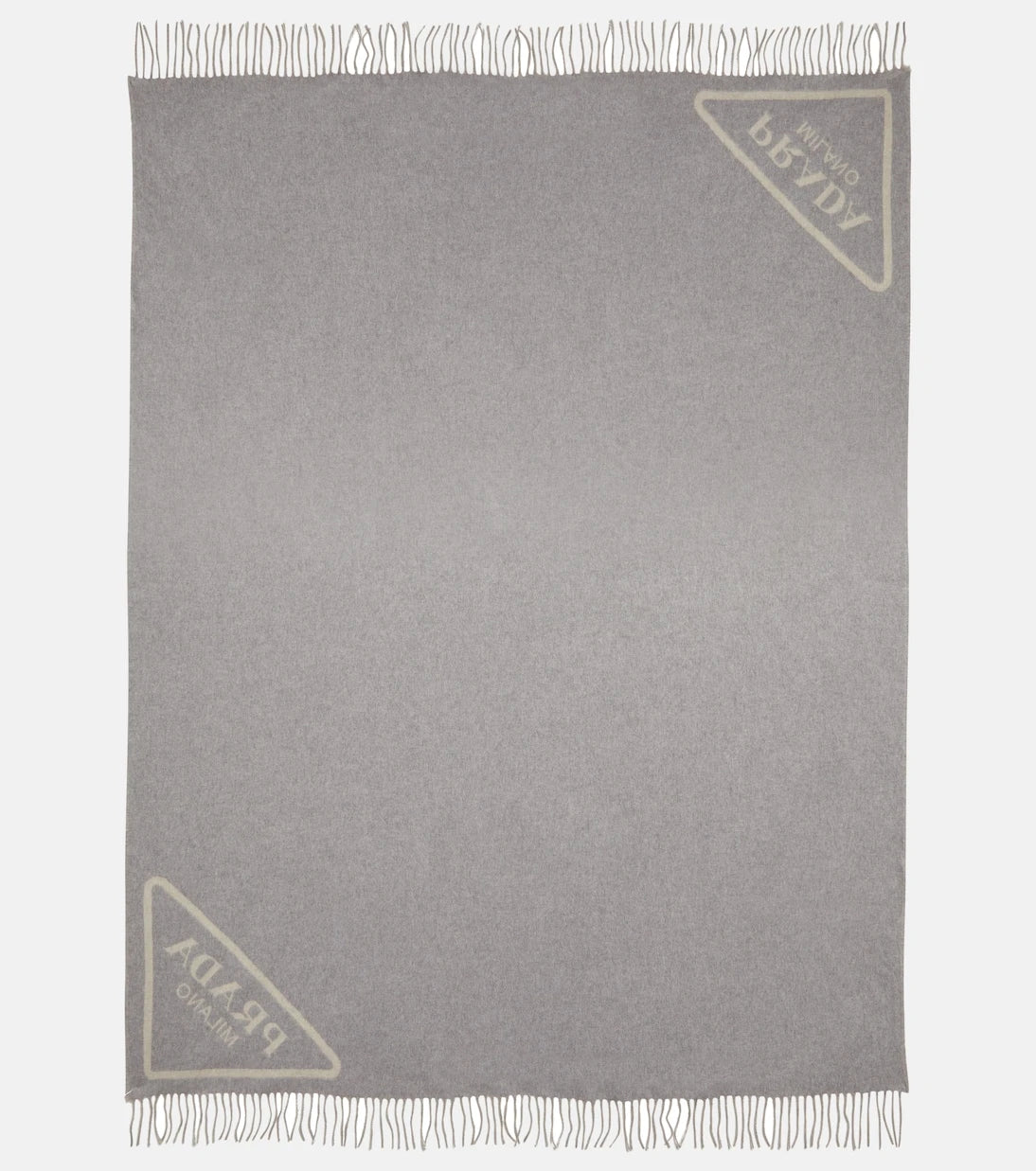 Prada - Logo jacquard cashmere blanket