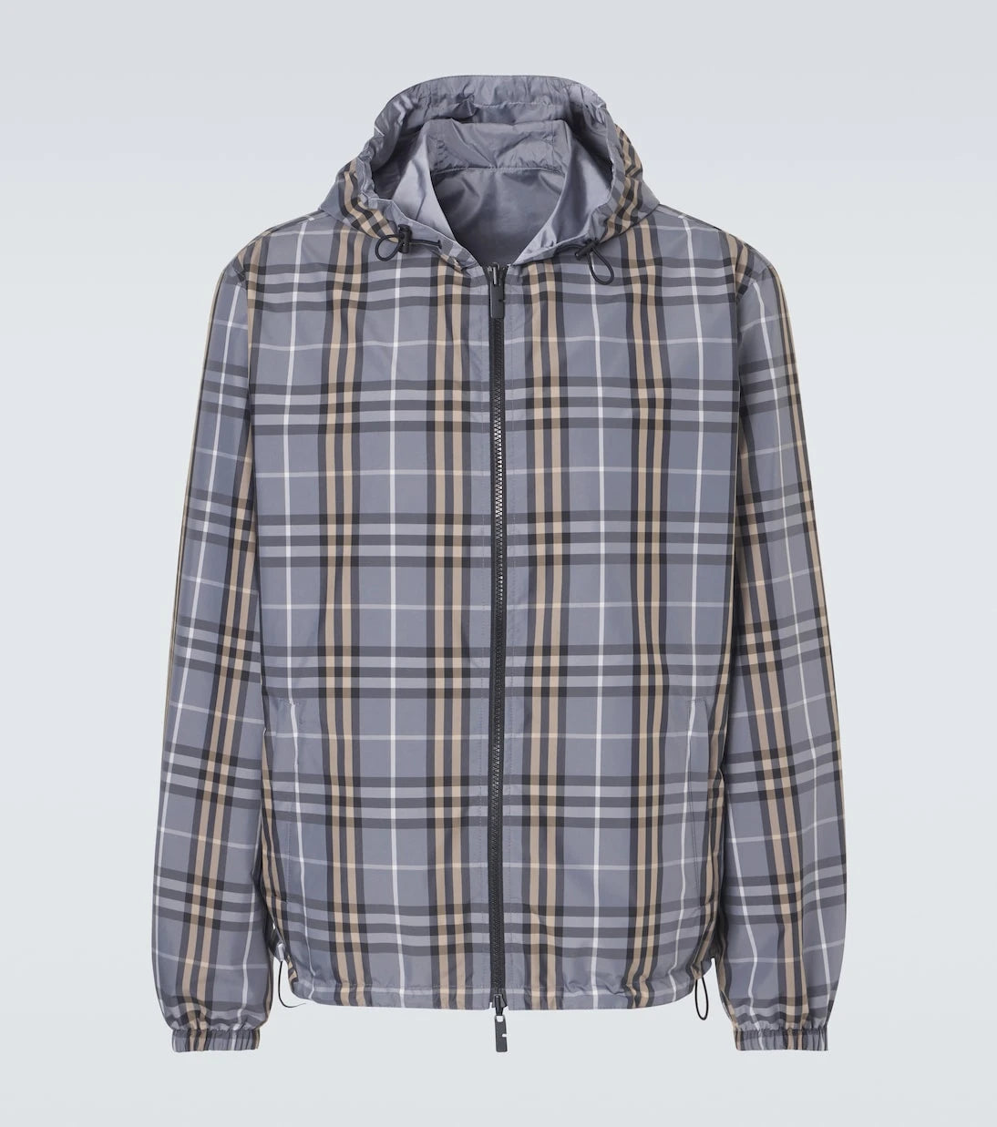 Burberry - Burberry Check reversible hooded jacket