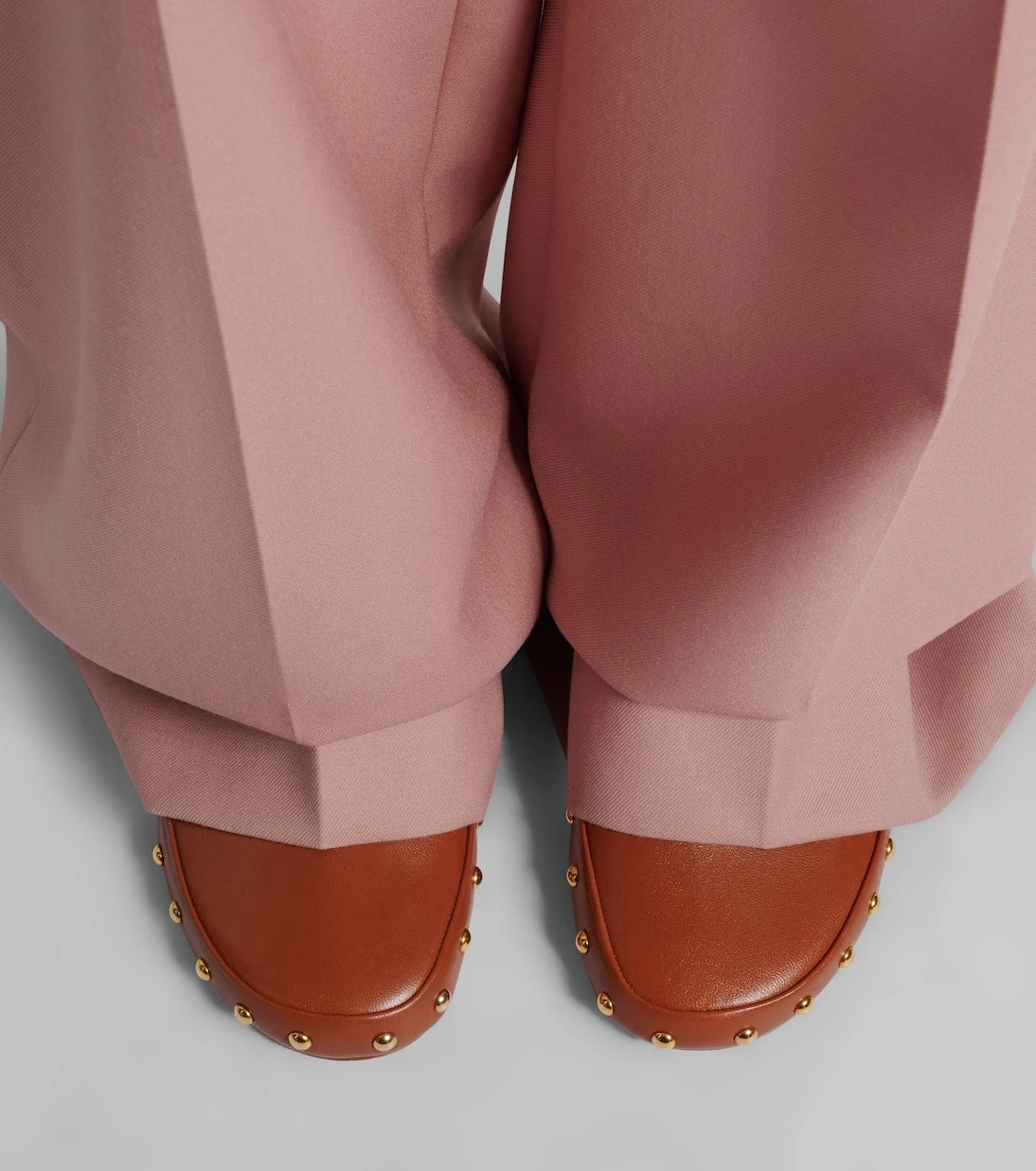 Chloé - Studded leather clogs