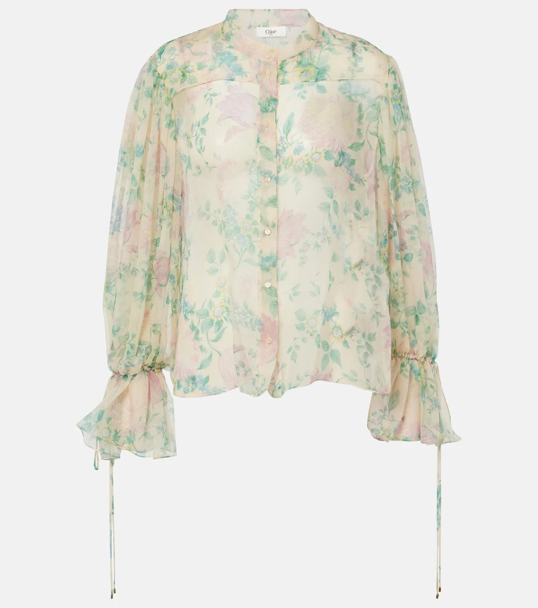 Chloé - Sheer silk top