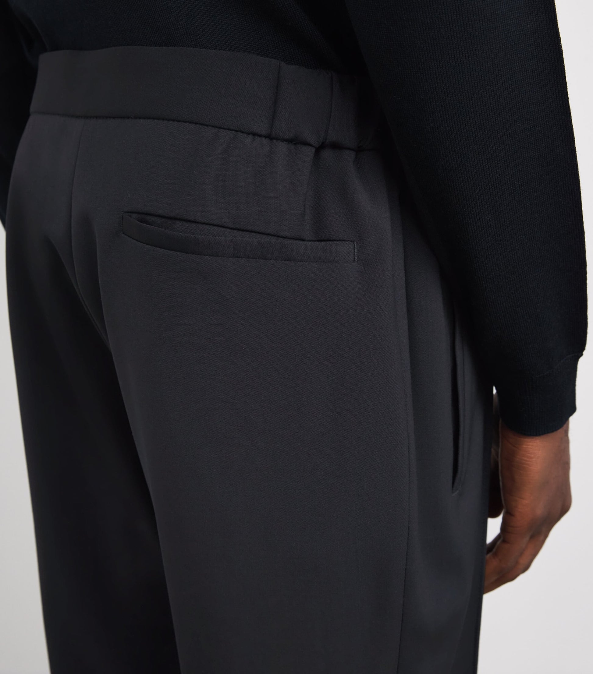 Virgin Wool Cuffed Trousers