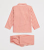 Derek Rose Kids Cotton Stripe Capri Pyjamas (3-16 Years)