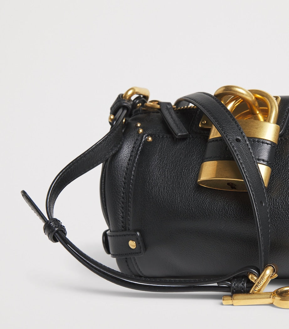 Black Small Leather Paddington Shoulder Bag