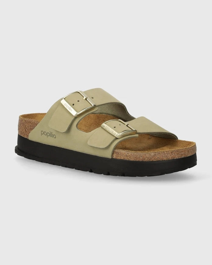 Nubuk Birkenstock Arizona Platform Flex Birkenstock x Papillio Terlik