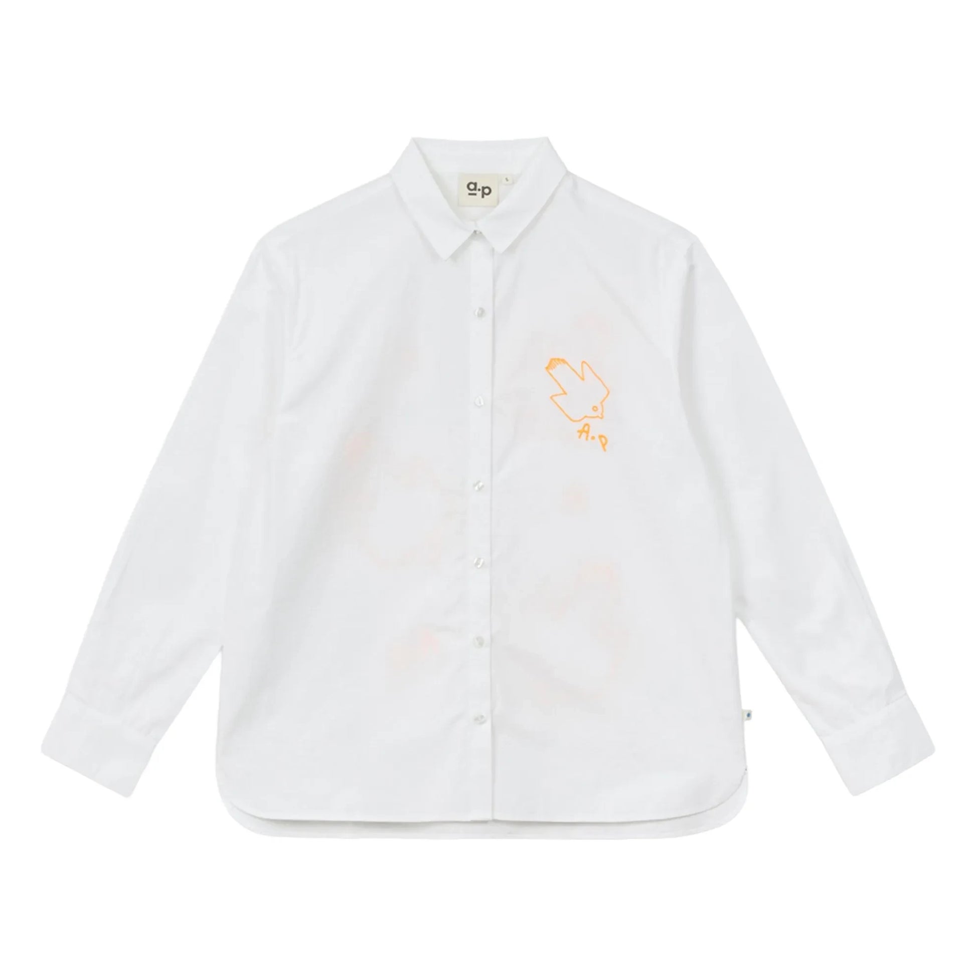 a.p - Gizelle Cotton Poplin Shirt | White