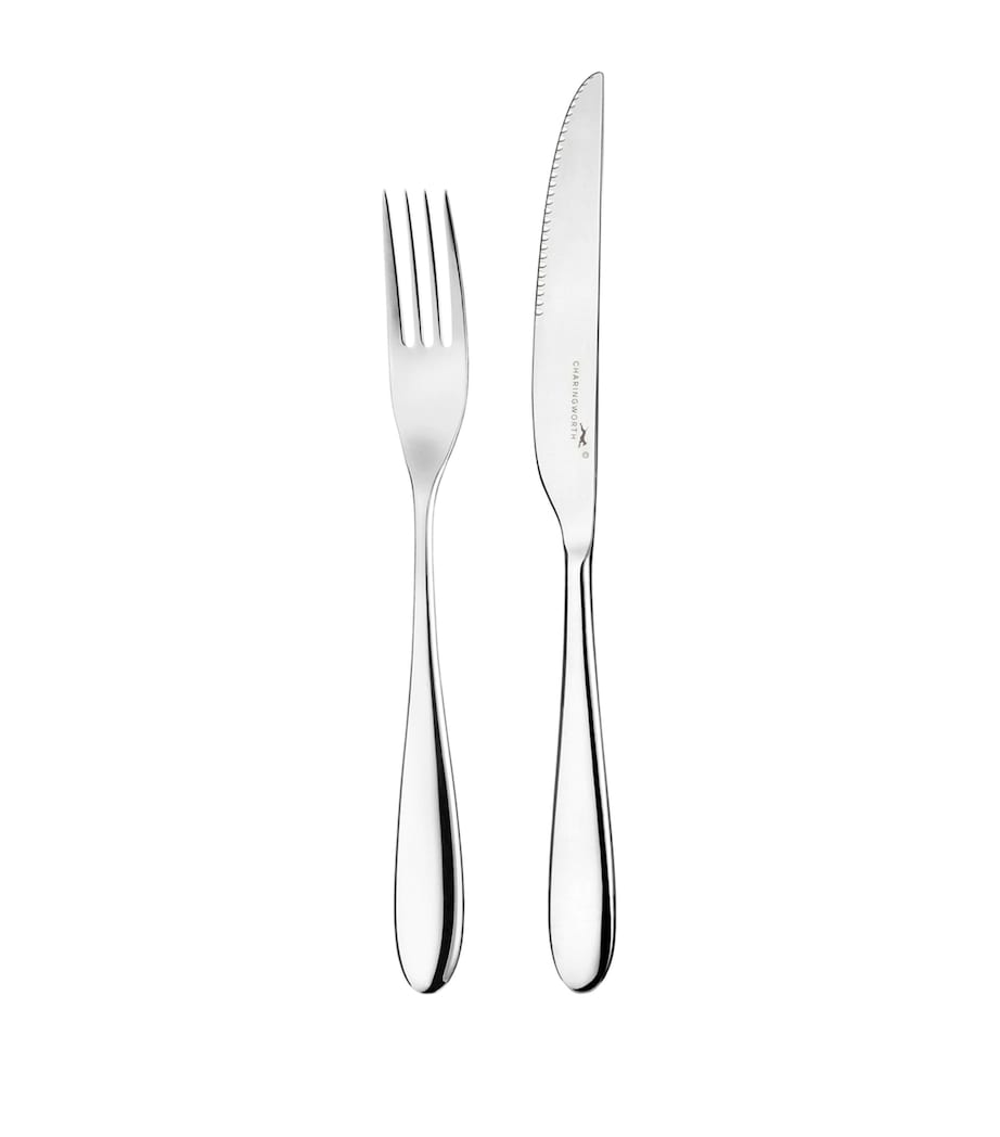 Charingworth Santol Stainless Steel Steak Knife and Fork Set
