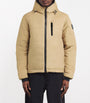 Canada Goose Beige Hooded Lodge Coat