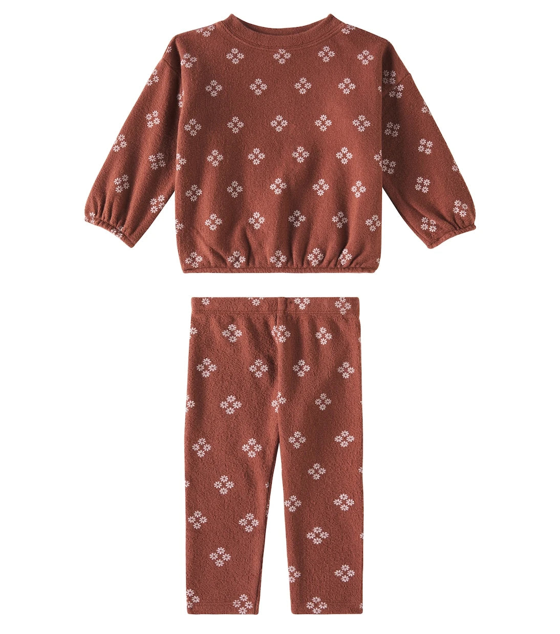 Rylee + Cru - Spongey cotton-blend sweatshirt and sweatpants set