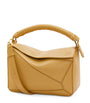 LOEWE Beige Small Leather Puzzle Top-Handle Bag