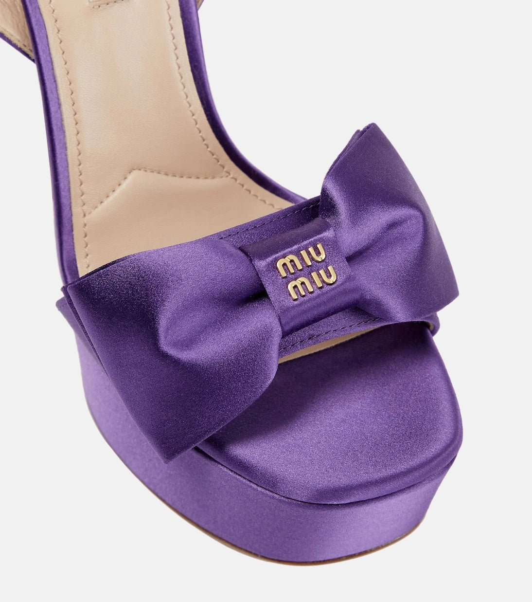 Miu Miu - Satin platform sandals