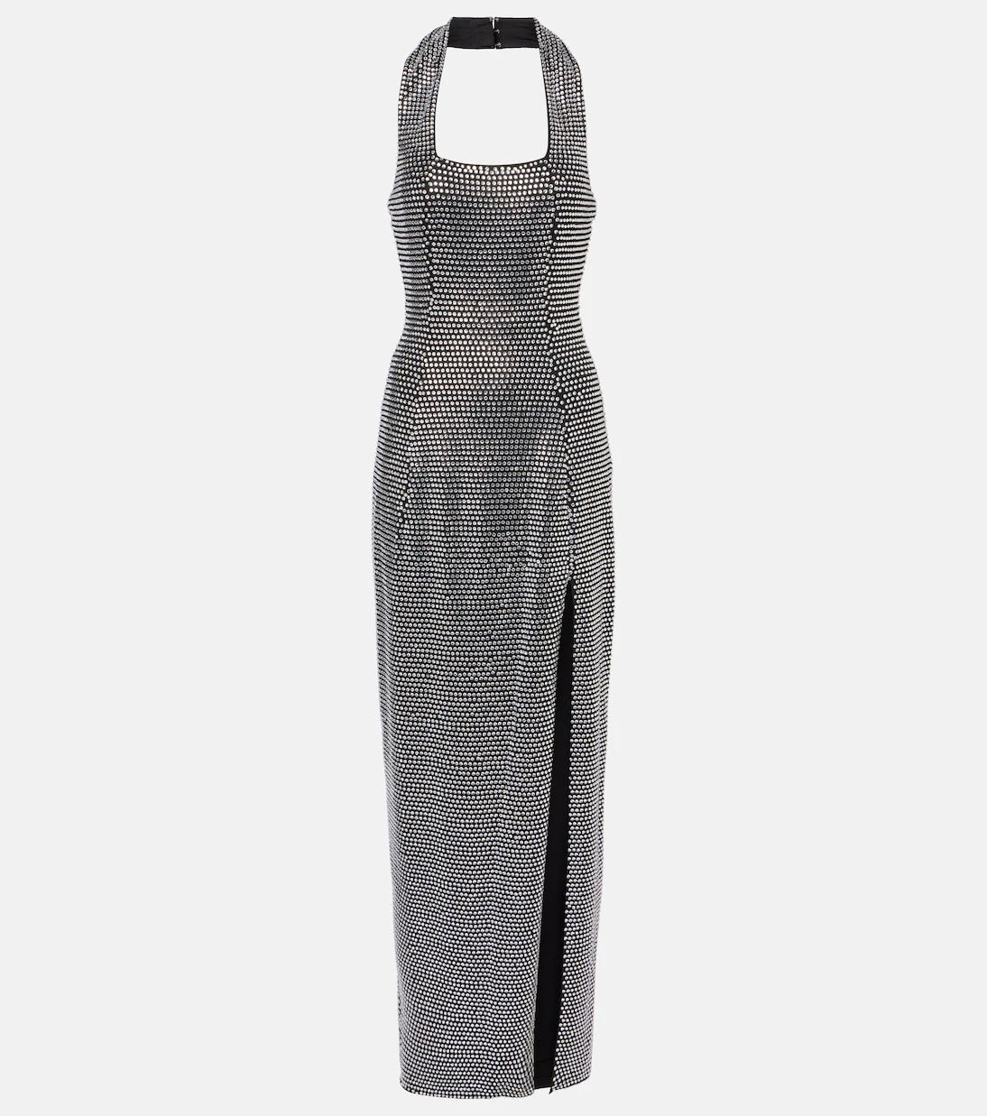 Area - Embellished halterneck gown