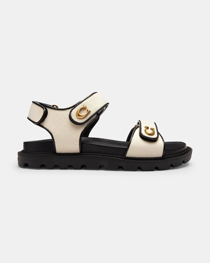 Coach Brynn Canvas Sandal Kadın Sandali