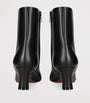 Valentino Garavani Black Leather Signature VLogo Boots 55