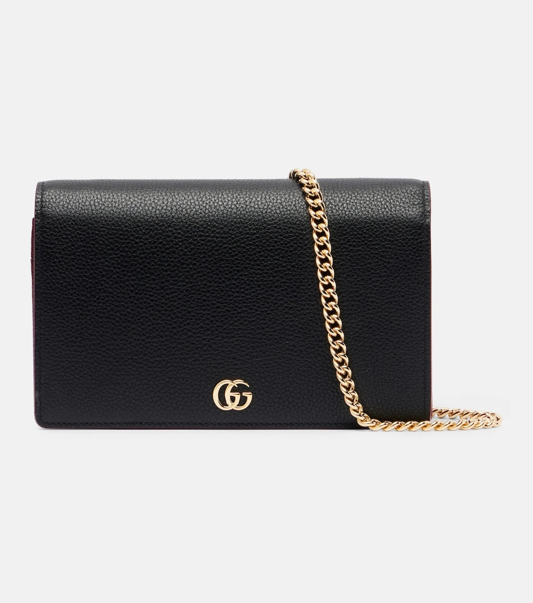 Gucci - GG Petite Marmont leather wallet on chain