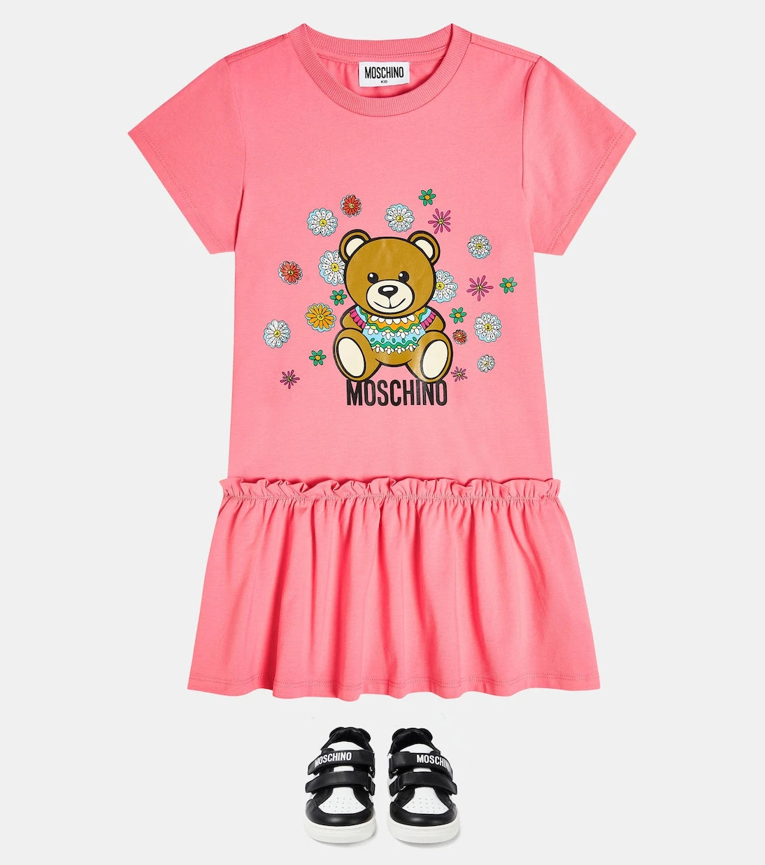 Moschino Kids - Teddy Bear leather sneakers