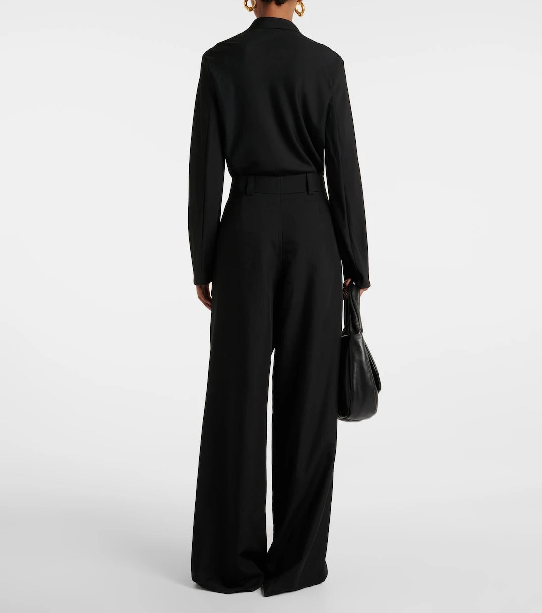 Joseph - Forest wool-blend voile wide-leg pants