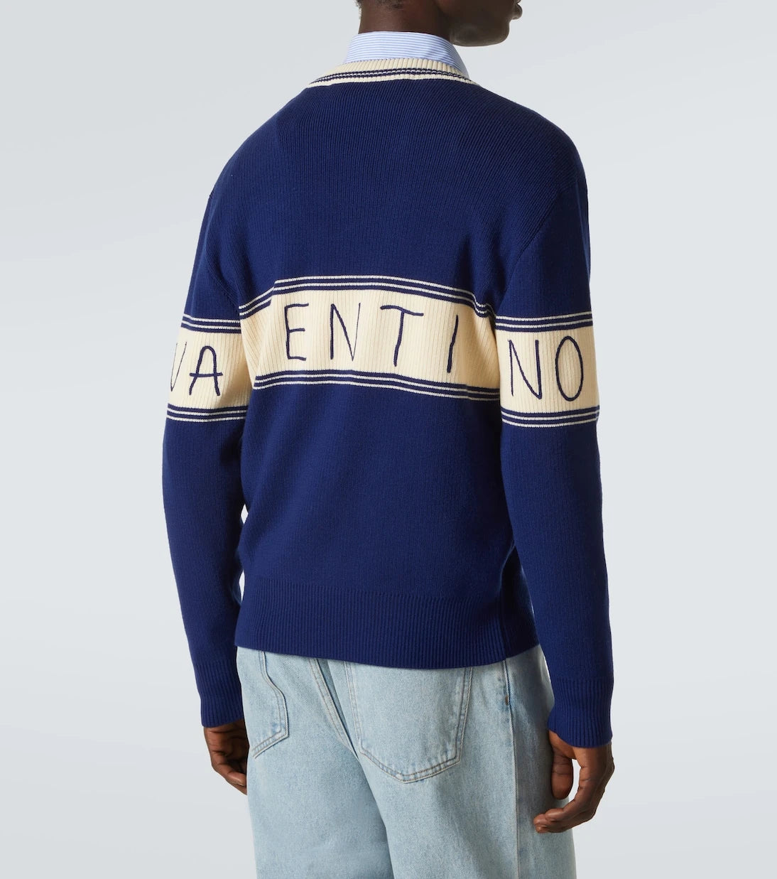 Valentino - Chez Valentino wool and cotton sweater