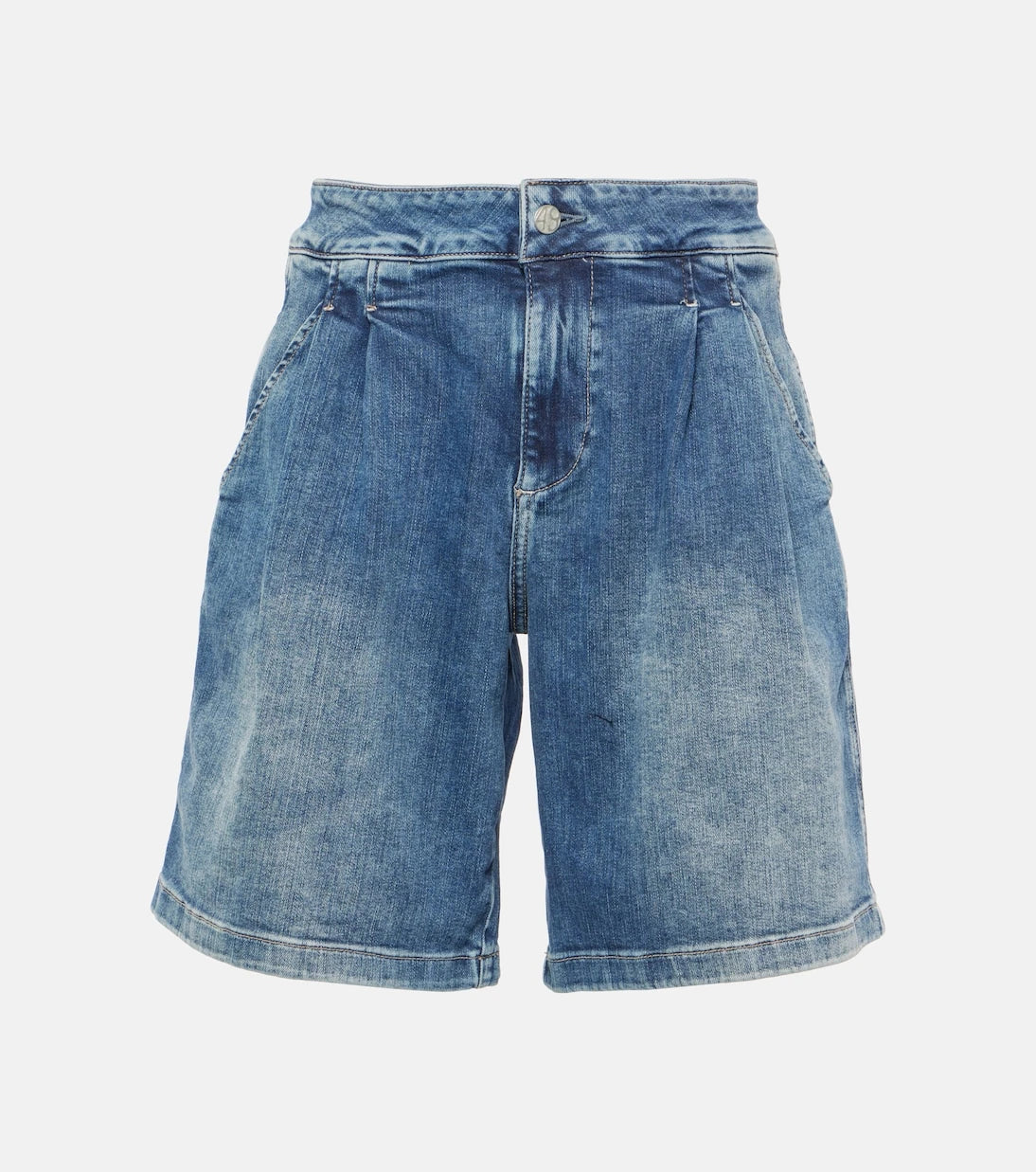 AG Jeans - شورت جينز بخصر مرتفع