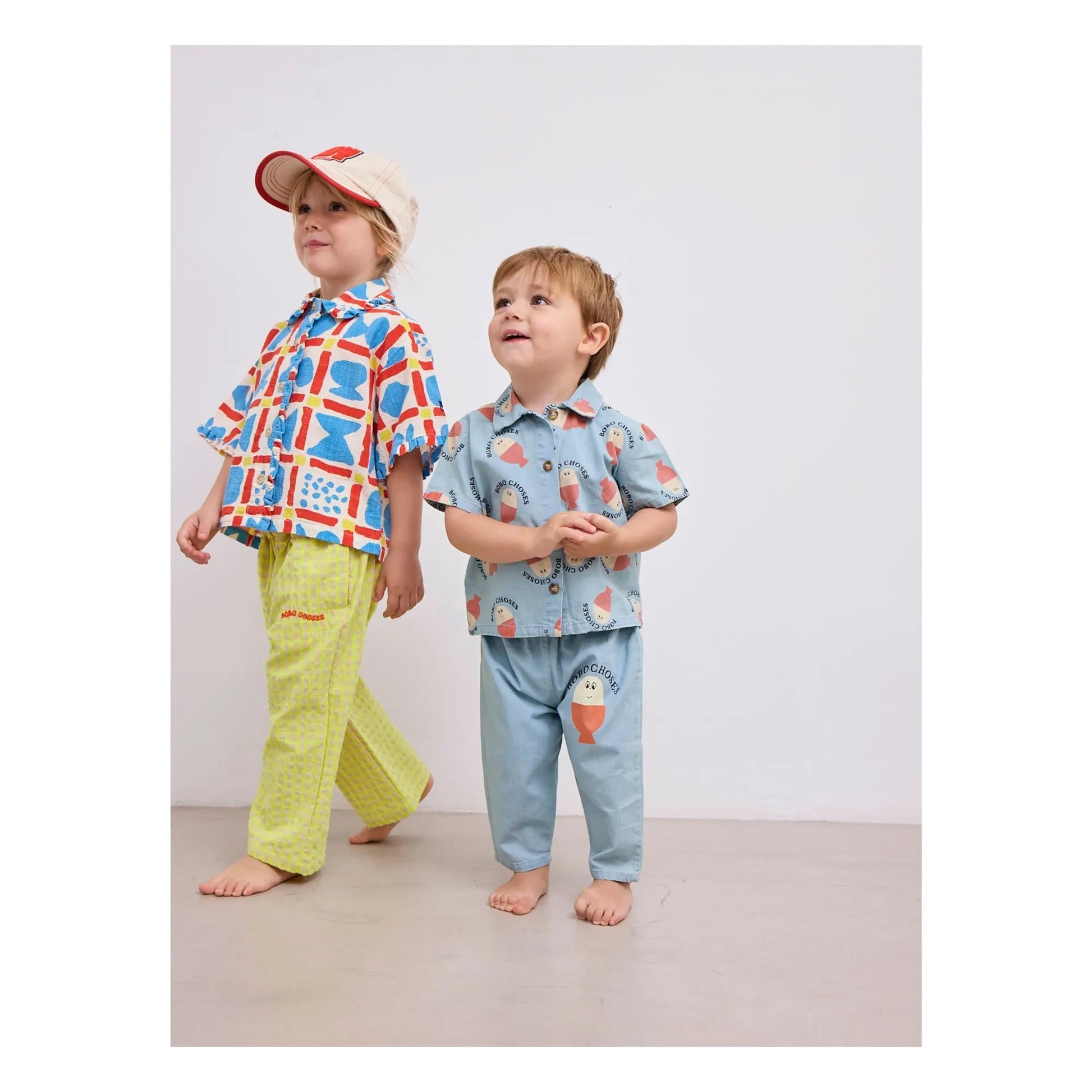 Bobo Choses - Bobo Denim Lightweight Pants | Light blue