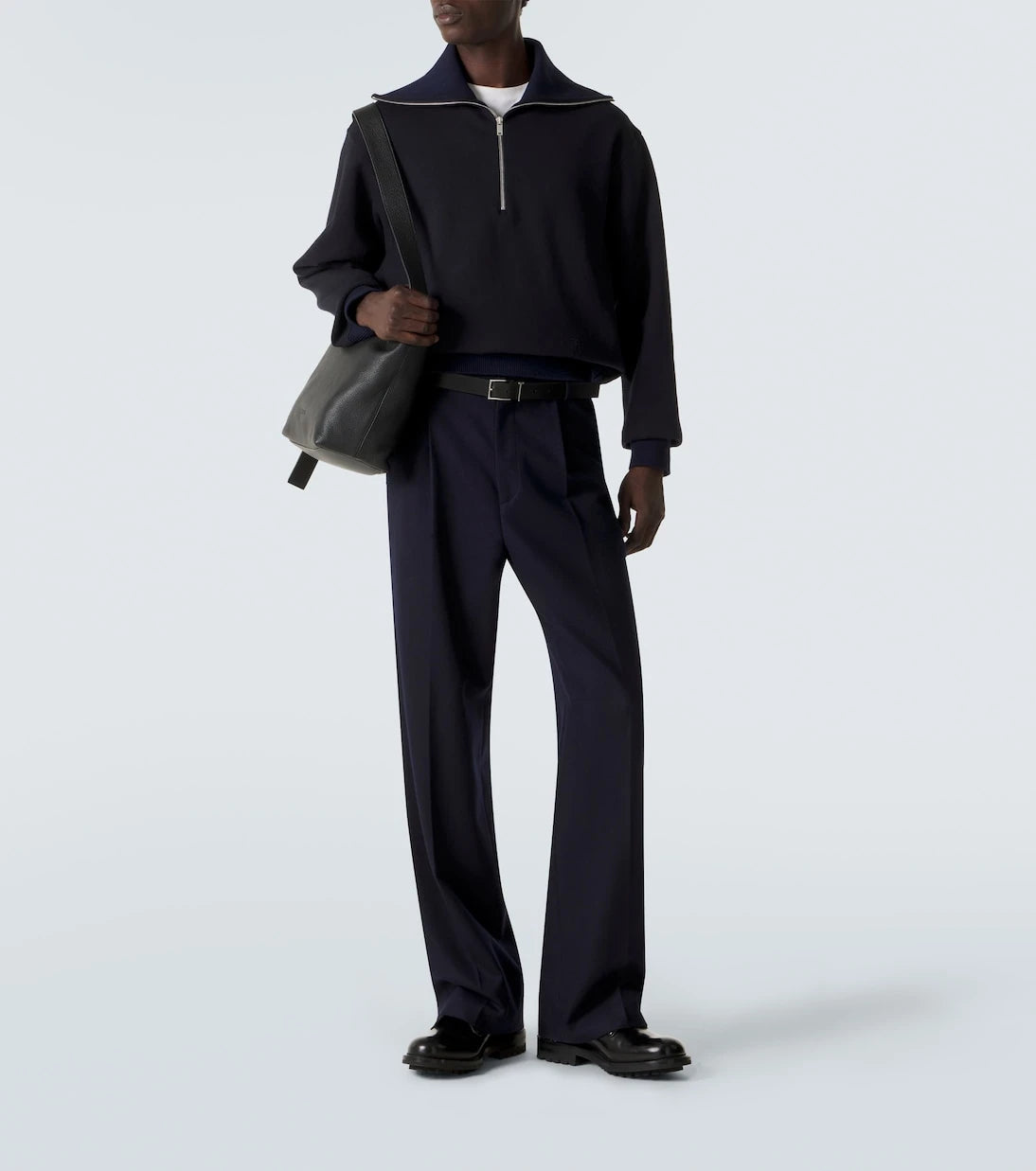 Jil Sander - Cotton half-zip sweatshirt