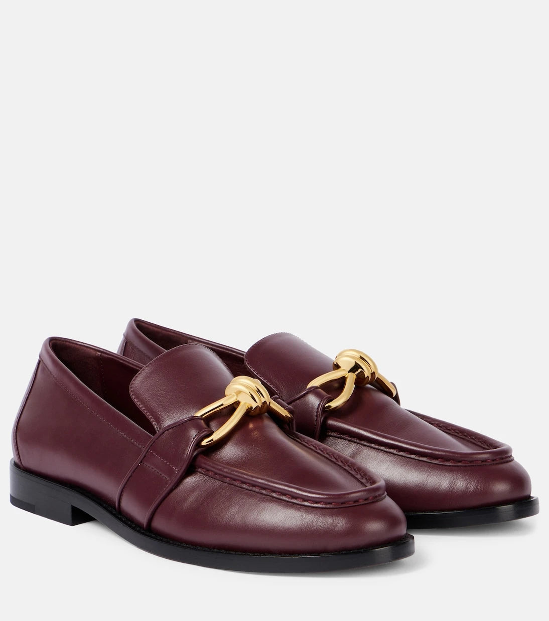 Bottega Veneta - حذاء لوفرز أستير نوت الجلدي