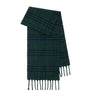 Green Cashmere-Blend Speckled Check Scarf