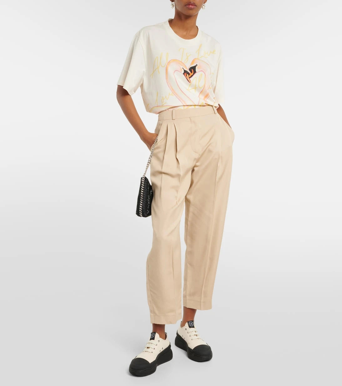 Stella McCartney - Loop canvas platform sneakers
